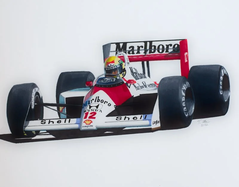 Senna in 1988 McLaren MP4/4 — Tom Alberi